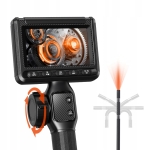 Profesjonalny endoskop kamera inspekcyjna ruchoma głowica 360° 1,5 m 8,5 mm ekran FHD do rur silnika