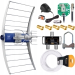 Antena DVB T2 naziemnej TV zewnętrza szerokopasmowa ASR 5G Classic Telmor na 2 TV 