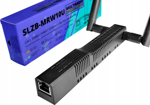 Adapter SLZB-MRW10U ZigBee Thread Z-Wave PoE USB WiFi ESP32 ETH MQTT ZHA HA
