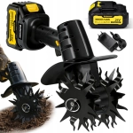 Mini glebogryzarka akumulatorowa kultywator do gleby ziemi 2x 3000 mAh 1200 obr/min