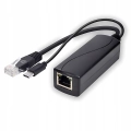 Adapter splitter PoE do USB-C 5 V 2,4 A IEEE 802.3af/at 100 Mbps skrętka ETH