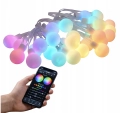 Cyfrowa girlanda LED WS2812 indywidualnie adresowalne kulki RGB IP68 5 V 10 m