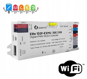 Sterownik LED WLED PWM RGBIC WiFi ESP32 Ethernet RJ45 WS2811 Elite Home Assistant 
