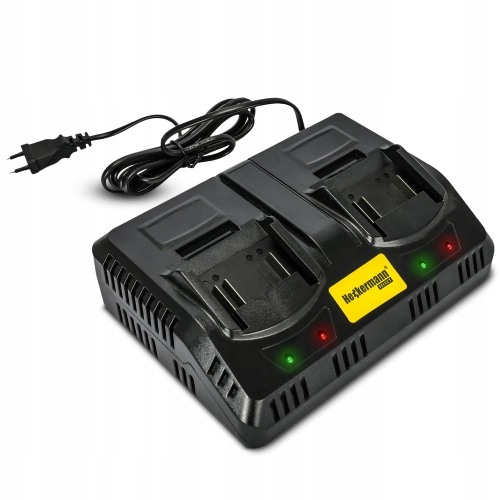 Ładowarka podwójna do akumulatorów Heckermann Select 20 V 4 A AVC20-4x2
