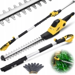 Nożyce bezprzewodowe sekator do żywopłotu na wysięgniku 240 cm 2000 mAh 20 V