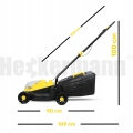 Kosiarka akumulatorowa ogrodowa 32 cm do trawy 20 V kosz 35 l akumulator 4 Ah