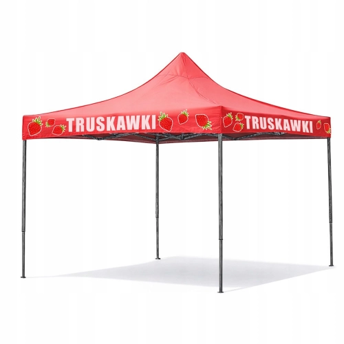 Pawilon namiot ogrodowy handlowy targowy cateringowy ekspresowy na truskawki 3 x 3 m