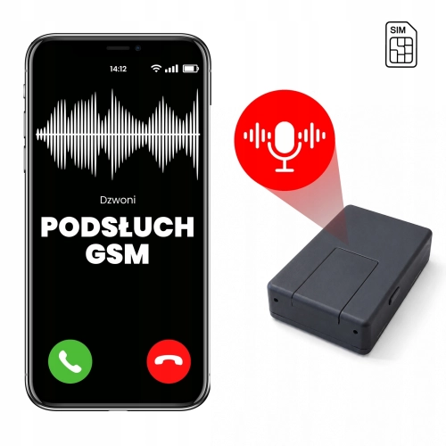 Nasłuch detektywistyczny GSM na kartę SIM detekcja dźwięku długi czas pracy II generacji