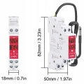 Dwukanałowy przekaźnik AC DC regulator temperatury wilgotności na DIN ZigBee Tuya
