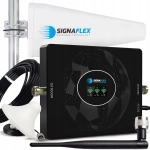 Mocny wzmacniacz sygnału AGC telefonu GSM i internetu 2G 3G 4G LTE + antena 20 dBi 10 m + grzybek + bat