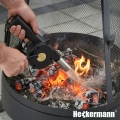 Palenisko ogrzewacz z kominem 120 cm na drewno grill z rusztem do ogrodu na taras