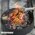 Palenisko ogrzewacz z kominem 120 cm na drewno grill z rusztem do ogrodu na taras