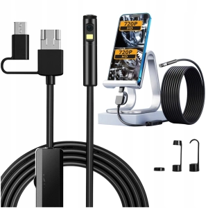 Kamera inspekcyjna endoskop 5 m 8 mm FHD 1080 Android USB-C