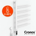 Grzejnik łazienkowy elektryczny 75 W Smart WiFi 5 ramion ruchome ramiona na ręczniki biały