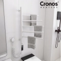 Grzejnik łazienkowy elektryczny 75 W Smart WiFi 5 ramion ruchome ramiona na ręczniki biały