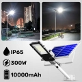 Mocna lampa solarna zewnętrzna uliczna Helios LED 300 W 10000 mAh