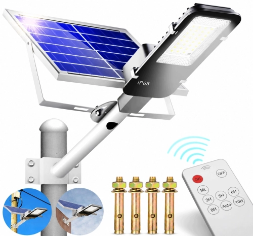Mocna lampa solarna zewnętrzna uliczna Helios LED 300 W 10000 mAh