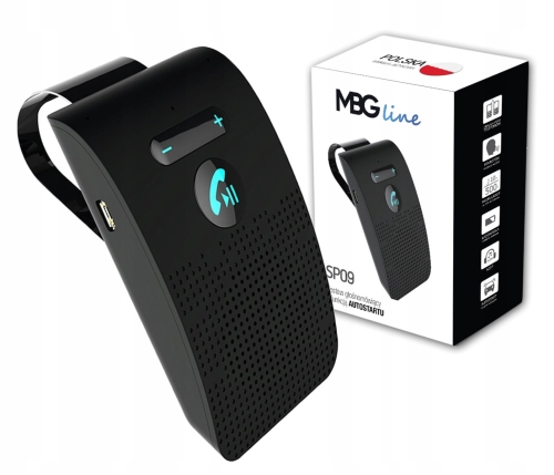 Zestaw głośnomówiący MBG Line Bluetooth 5.0 autostart PL EDR AVRCP DSP