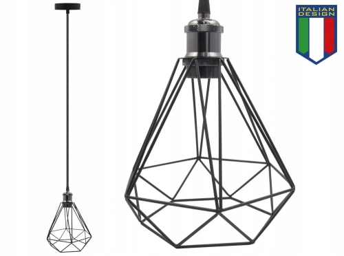 Lampa sufitowa Diama żyrandol LED Loft Italiandesign black B-Line