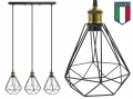 Lampa sufitowa wisząca Diama żyrandol LED Loft Italiandesign gold B-Line