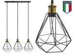 Lampa sufitowa wisząca Diama żyrandol LED Loft Italiandesign gold B-Line