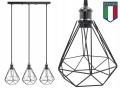 Lampa sufitowa wisząca Diama żyrandol LED Loft Italiandesign black B-Line