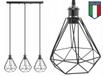 Lampa sufitowa wisząca Diama żyrandol LED Loft Italiandesign black B-Line