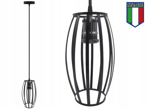 Lampa sufitowa Largo żyrandol LED Loft Italiandesign black B-Line