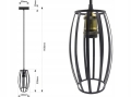 Lampa sufitowa Largo żyrandol LED Loft Italiandesign gold B-Line