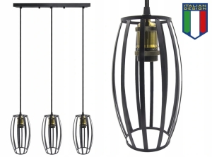Lampa sufitowa wisząca Largo żyrandol LED Loft Italiandesign gold B-Line