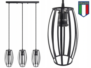 Lampa sufitowa wisząca Largo żyrandol LED Loft Italiandesign black B-Line