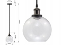 Lampa sufitowa wisząca Vaso OX żyrandol LED Loft Italiandesign black B-Line