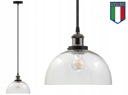 Lampa sufitowa wisząca Vaso UX żyrandol LED Loft Italiandesign black B-Line