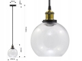 Lampa sufitowa wisząca Vaso OX żyrandol LED Loft Italiandesign gold B-Line
