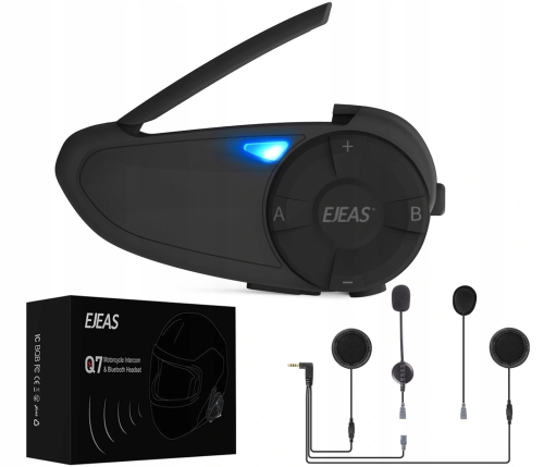Interkom motocyklowy Ejeas Q7 radio FM