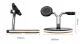 Stacja dokująca QI do iPhone AirPods Watch Buds LED biała