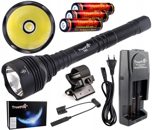 Latarka taktyczna z akumulatorami Cree XHP-70 3600 lm TrustFire XXL