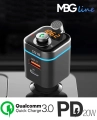 Transmiter FM Bluetooth 5.0 ładowarka QC 4.0 PD 20 W