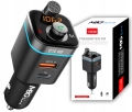 Transmiter FM Bluetooth 5.0 ładowarka QC 4.0 PD 20 W