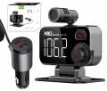 Transmiter FM Bluetooth 5.0 ładowarka USB zestaw głośnomówiący QC 3.0