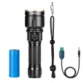 Latarka taktyczna wojskowa mocna LED USB XHP50 XML2 T6 zoom Vayox