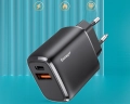 Ładowarka podwójna USB-C + PD 20 W 3000 mA Essager