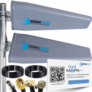 Antena dual do routera modemu 3G 4G LTE 46 dBi ZTE Huawei 10 m